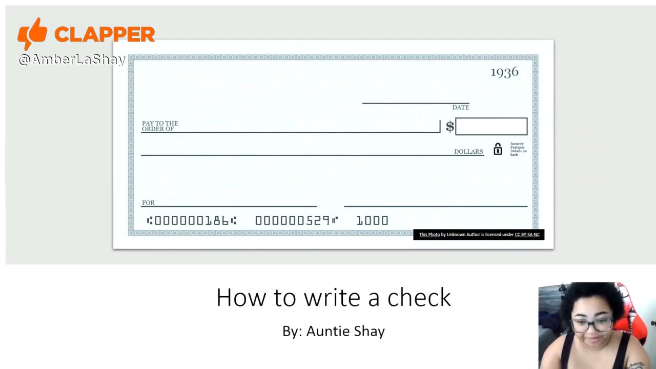 How to write a check - YouTube