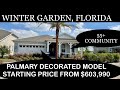 New Home Tour Winter Garden Florida. Del Webb Oasis 55+, Palmary Decorated Model.
