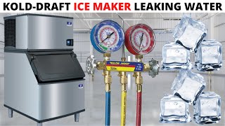 HVACR Service Call: KoldDraft Commercial Ice Maker Not Making Ice (Ice Maker Leaking Water)