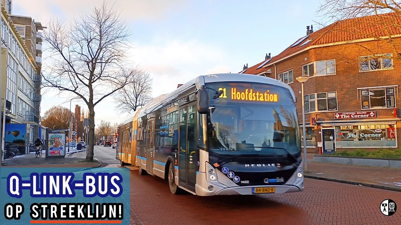 Afwijkend: blauwe Q-Link-Heuliez op streeklijn 61! Groningen, 19-1-24 // Express bus on regular line