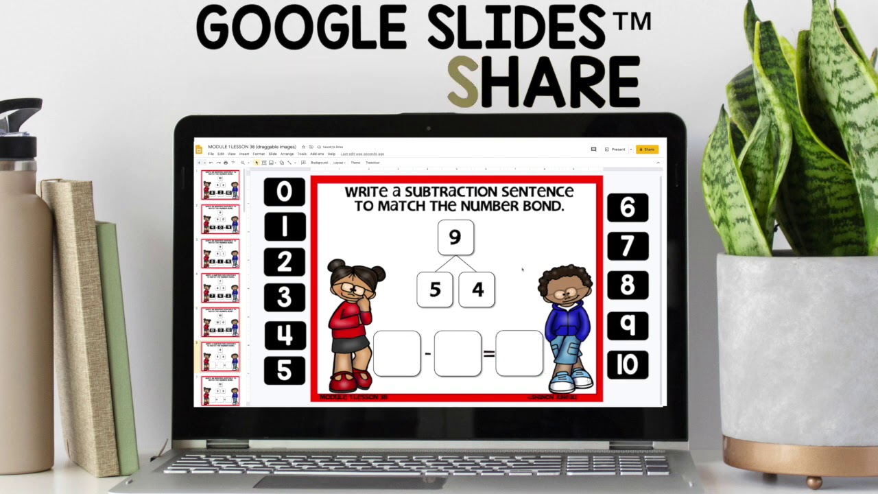 Number Bonds Google Slides Digital Task Cards - YouTube