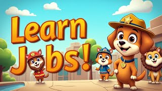 Cardboard World Learn Occupations Fun Adventure Sheriff Labrador Kids Cartoon