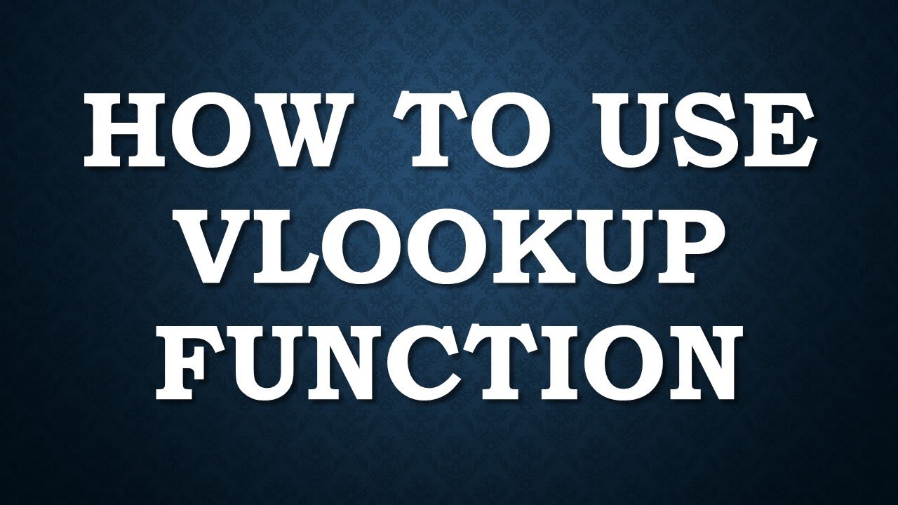 How To Use Vlookup In Excel With Easy Example YouTube