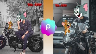 How to edit tom and jerry face | How to apply tom and jerry head | PicsArt photo editing | screenshot 2