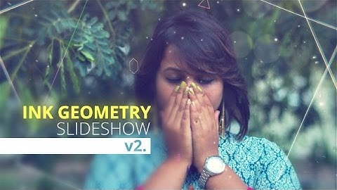 Ink Geometry Slideshow V2. (After Effects template)