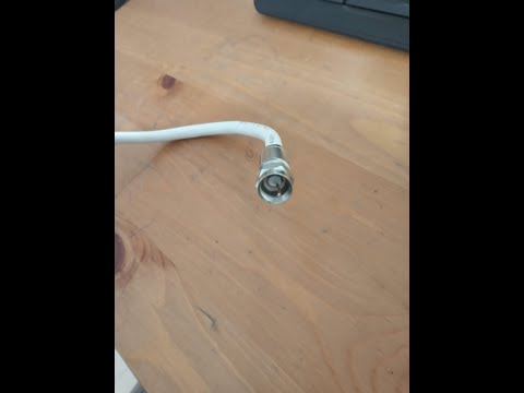 How to connect coaxial cable איך לחבר כבל קואקסלי I כבל TV כבלים אינטרנט I חיבור לממירI תשתית כבלים