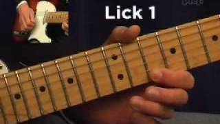 Hardrock Guitar Lesson Licks 1-6 PART1 chords