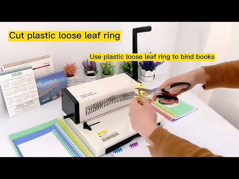 Біндер брошурувальник Loose leaf YIBO H300. Пластикова пружина (000015943), видео 1