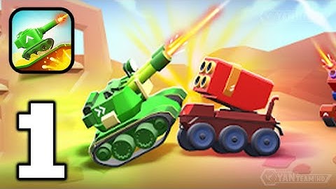 Merge Tanks: Battle Game - Gameplay Walkthrough Part 1 Tutorial Ideal Shooting (Android,iOS)