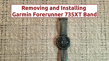 Removing and Installing Garmin Forerunner 735XT Band
