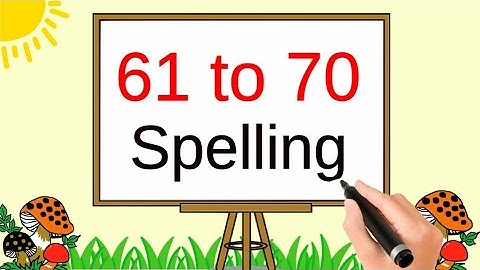 61 to 70 spelling in english | 61 to 70 numbers name | lkg number name | counting 61 to 70