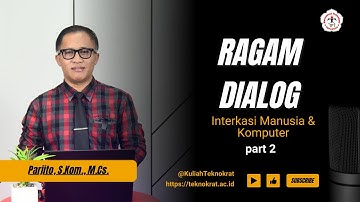 Ragam Dialog | Interaksi Manusia & Komputer | PART 2