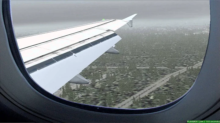 FS2004 Lufthansa Airbus A319-100 hard landing in Frankfurt/Main