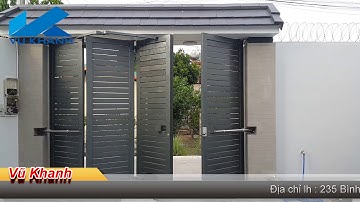 ✅ Cổng mở tự động bốn cánh 4K/Cơ khí xây dựng Vũ Khanh