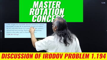 Master Rotation Concept Discussion of Irodov Problem 1.194 | Physics | NJ Sir