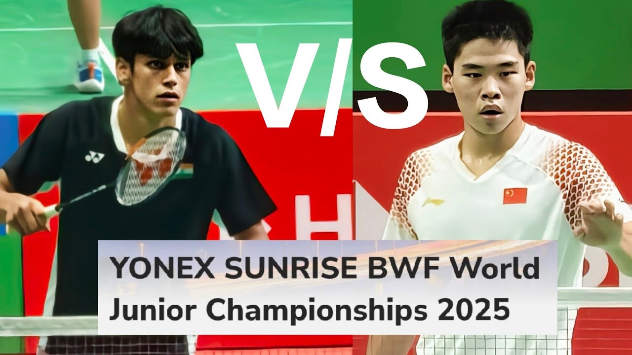 ROUNAK CHOUHAN V/S ZHI HANG LI yonex sunrise bwf world junior championships 2025 MS R32