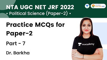 Practice MCQs for Paper-2 | Political Science | Part - 7 | Dr. Barkha | Let