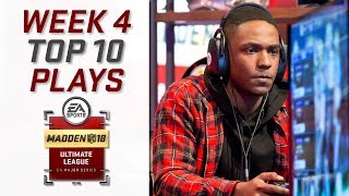 Top 10 Plays Of Week 4 | Madden Ultimate League | Madden Nfl 18
