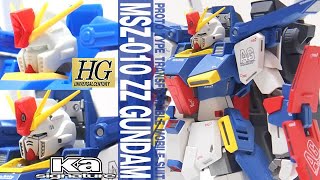 1万円越え!!「カトキ・ハジメ氏監修 (Ka signature) ROBOT魂 ＜SIDE MS＞ ZZガンダム（MSZ-010 ZZ GUNDAM）」開封・レビュー・ガンプラHGとの簡単な比較