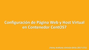 Configuración pagina web en CentOS7 (Proxmox)