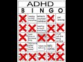 ADHD bingo