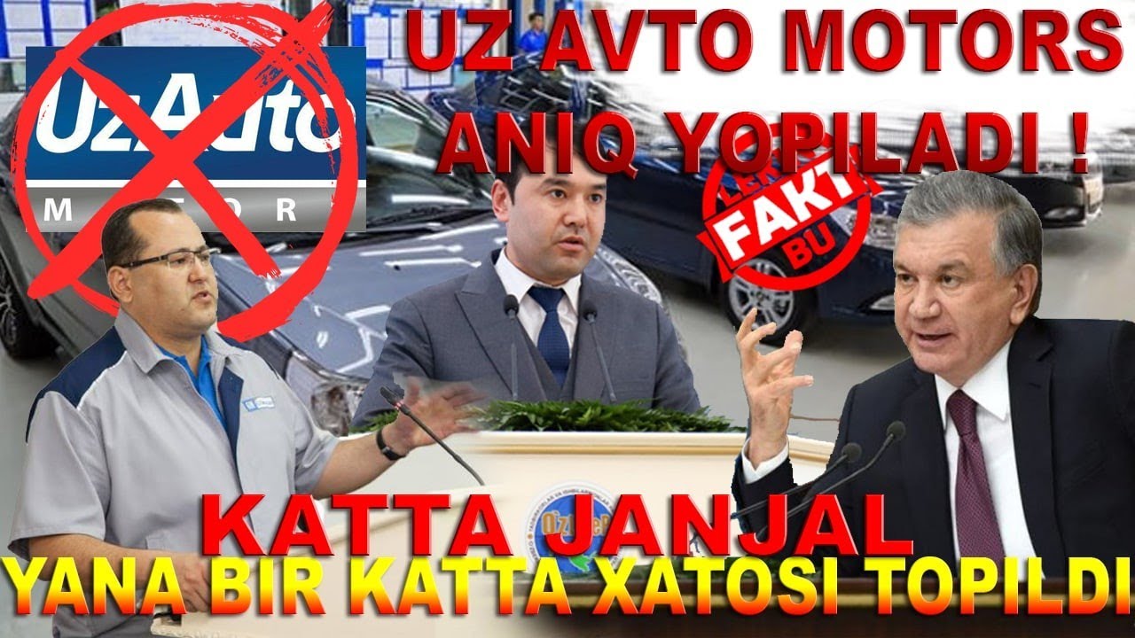 Gm Uzavto Motors YOPILISHIGA ANIQ DALIL TOPILDI, HALQ BOSH KO'TARDI ...