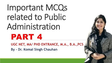 Public Administration mcq PART 4 II LyceumwithKSC
