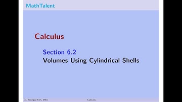 MathTalent Calculus Section 6.2 Volumes Using Cylindrical Shells - The Shell Method