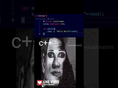 Hello World! in Different Languages #shortsfeed #shorts