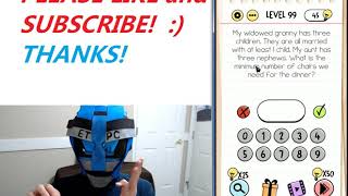 BRAIN TEST LEVEL 99 WALKTHROUGH WITH ANSWERS