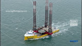 BigLift Barentsz transports an 11,700 mt Jackup Platform