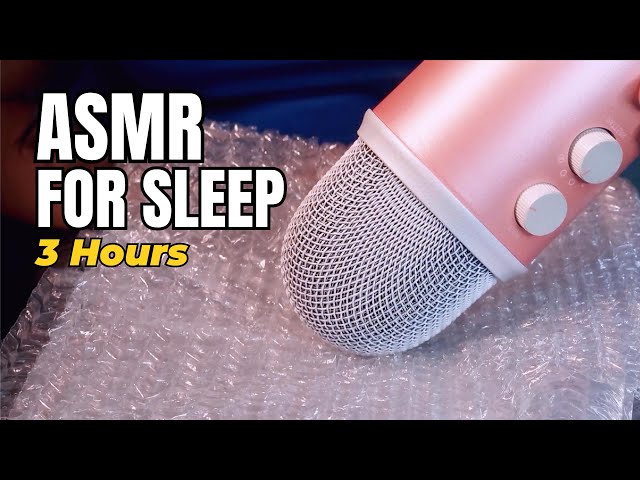 [ASMR for Sleep] 3 Hours of Crinkles from Bubblewrap • Single Trigger (No Talking)