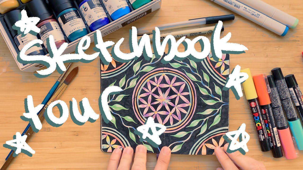 My 2020 Sketchbook Tour ~ - YouTube