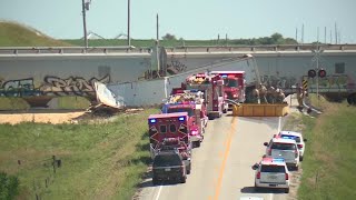 RAW: Iowa man dies in crash involving grain truck, train