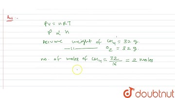 Equal weights of methane and oxygen are mixed in an empty container at `25^(@)C`.