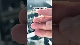 Amazing CNC Swiss Lathe Machining Tiny Brass Parts! 🤯✨ #shorts
