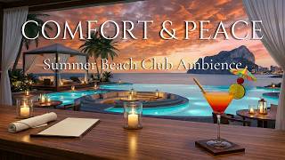 Tropical Beach Club Lounge 🌅 Progressive Deep House Mix | Serenity Beach Sunset [4K]