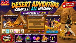NEW DESERT EVENT! 🏜️ All Missions & Rewards Explained | Play Together #playtogether #minime