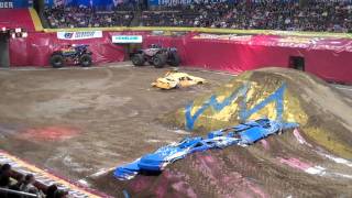 OKC Monster Jam - Spider Man and Grave Digger Freestyle