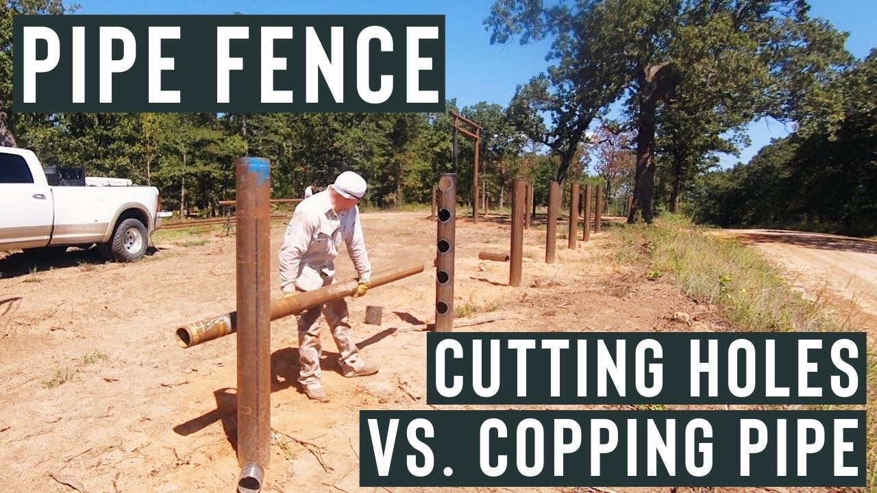 BUILDING PIPE FENCE - ADVANTAGES TO CUTTING CIRCLES (VS. COPPING PIPE)