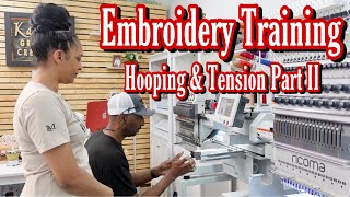 How to hoop hats & set tension on a single & multi head embroidery machine! | THE RIGHT WAY! PART II