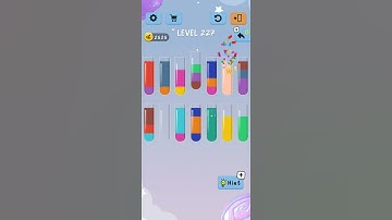 Water color sort level 227...walkthrough solution.. subscribe for more