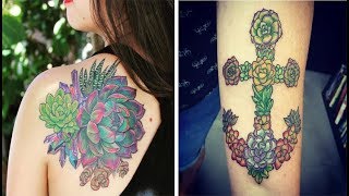 50 Awesome Succulent Tattoo Ideas For People Who Are Crazy About Succulents