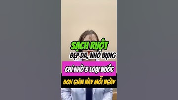 Sạch ruột, đẹp da, nhỏ bụng chỉ nhờ 3 loại nước đơn giản này mỗi ngày #dsthi#duocnuongminhthi#health