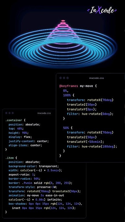 🪐 Neon Ring Loader in HTML and CSS | #shorts #ytshorts #html #css #neon ...