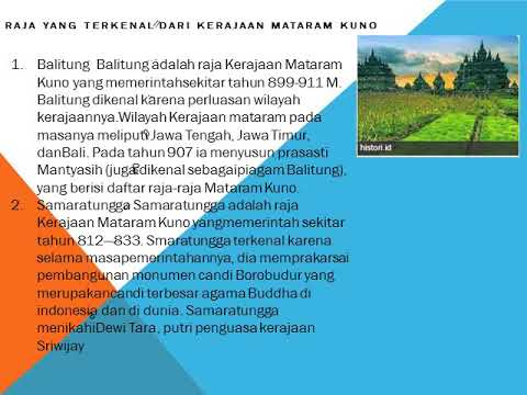 Raja Yang Terkenal Dari Kerajaan Mataram Kuno Youtube