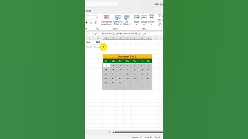 How to create a full 2023 calendar with just one formula in excel | Calendar In Excel