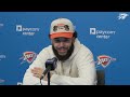 Kenrich Williams on the defensive flexibility of OKC | Postgame Media | February 3, 2026