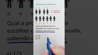 APRENDA PROBABILIDADE CONDICIONAL em menos de 1 minuto - #shorts