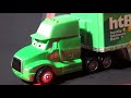 Disney Pixar Cars The Hauler Races with Mack Chick Hicks and The King Haulers Racing